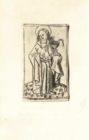 Evangelist Johannes : Evangelist Johannes. Kupferstich (um 1460?)