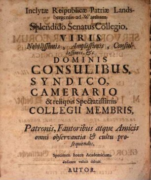 Qinyān we-ʿavdût ʿivrîm sive de servorum Hebraeorum acquisitione atque servitiis disputatio philologica