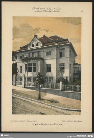 Einfamilienhaus in Stuttgart