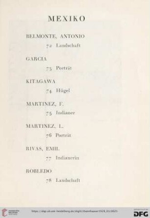 Mexiko (Nr. 72- 78)