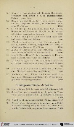 Kunstgewerbliche Arbeiten (Nr. 388-438)