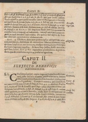 Caput II. De Subiecto Beneficii Excussionis.