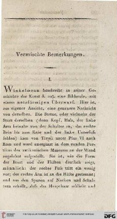 Vermischte Bemerkungen