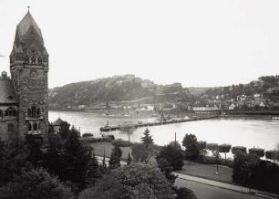 Koblenz, Pontonbrücke 1929