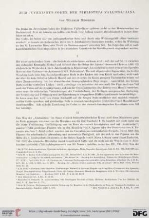 Zum Juvenianus-Codex der Biblioteca Vallicelliana