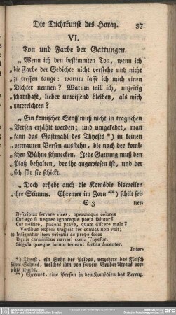 VI. Ton und Farbe der Gattungen