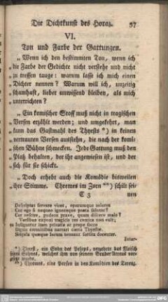 VI. Ton und Farbe der Gattungen