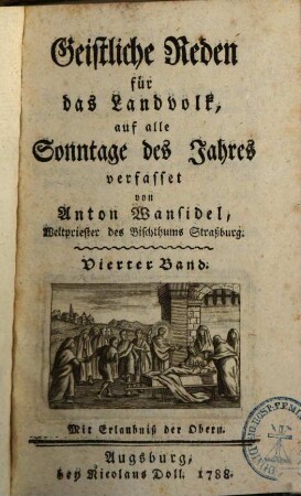 Geistliche Reden für das Landvolk, auf alle Sonntage des Jahres, Vierter Band