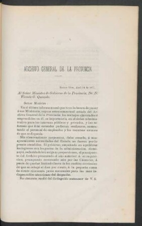 Archivo General de la Provincia
