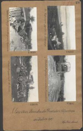 Italienische Bagage an der Straße zum Tagliamento