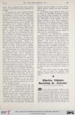 5: München: Frühjahrs-Ausstellung der "Sezession"