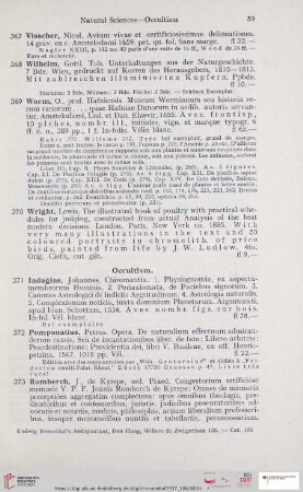 Occultism (Nr. 371 - 376)
