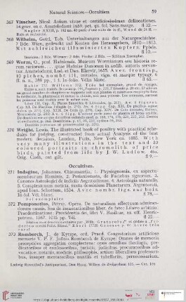 Occultism (Nr. 371 - 376)