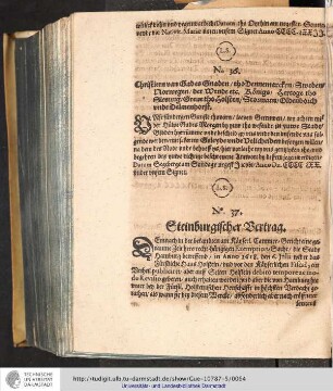 No. 36. Christiern van Gades Gnadtn/tho Dennemarcken/Sweden/Norwegen/der Wende etc. Königs/hertoge tho Sleswig/Greue tho Holsten/Stormarn/Oldenborsch unde Delmenhorst.