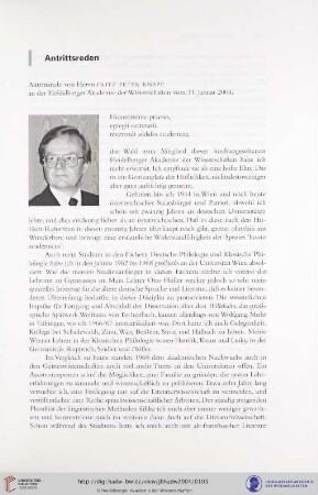 Antrittsreden