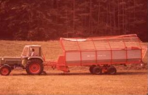Fotografie: Futterernte, Ladewagen