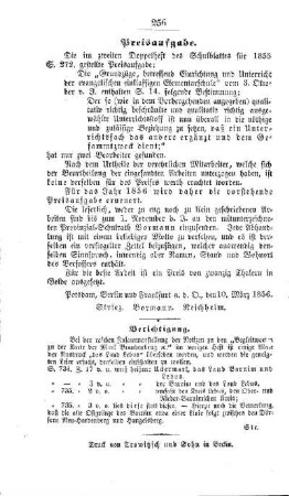 Preisaufgabe