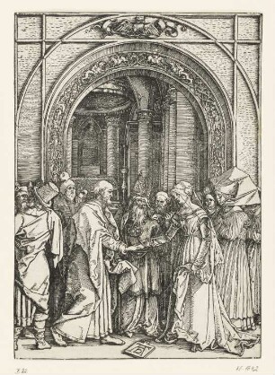 Verlobung Mariens, Blatt 7 der Folge "Marienleben (nach dem Text)"