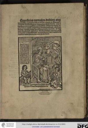 Opera [Latin]. With title: Expositiones textuales dubiorum