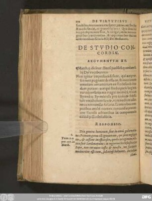 De Studio Concordiae.