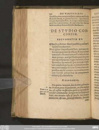 De Studio Concordiae.