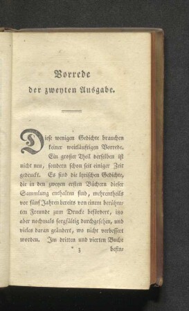 Vorrede der zweyten Ausgabe.