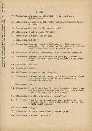 Dialogliste (Auszug)