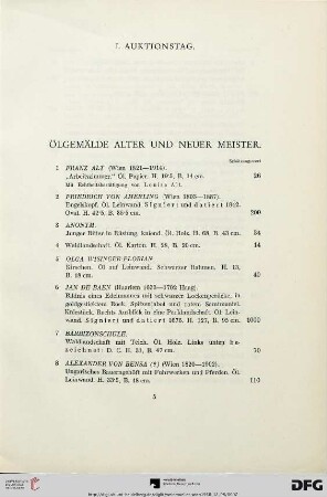 I. Auktionstag (Nr. 1-245)