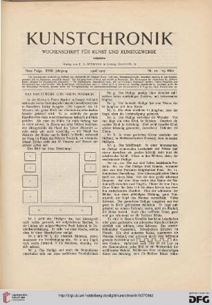 Heft 20 (29. März 1907)