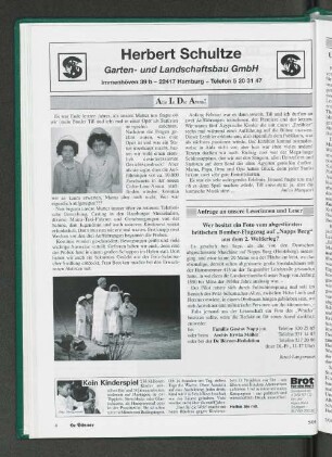 Anfrage an unsere Leserinnen und Leser