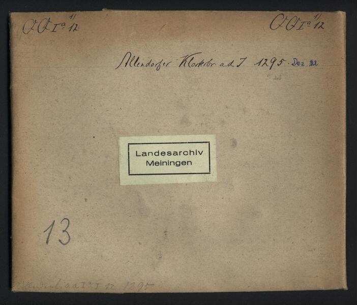 Identische Urkunde Wie Nr 12 Reg Nr 13 Siegel Des