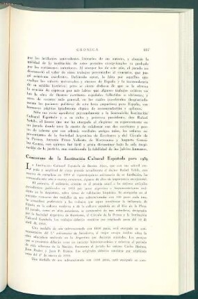 Concursos de la Institución Cultural Española para 1939