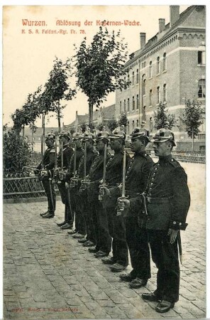 Wurzen. Ablösung der Kasernenwache