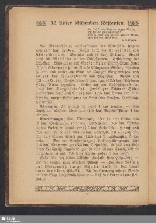 12. Unter blühenden Kastanien