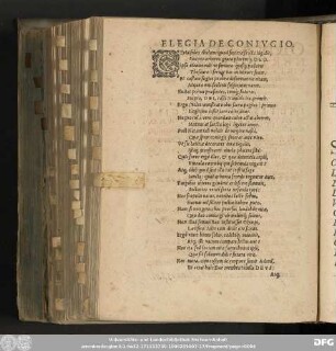 Elegia De Coniugio.
