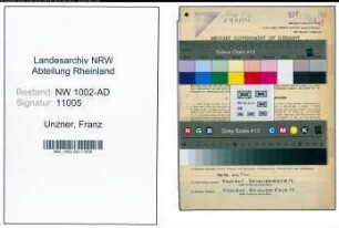Entnazifizierung Franz Unzner, geb. 07.05.1913 (Autoschlosser)