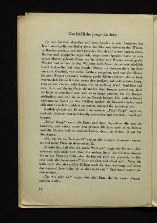 Das häßliche junge Entlein