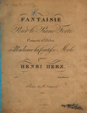 Fantaisie : pour le piano forte ; op. 5
