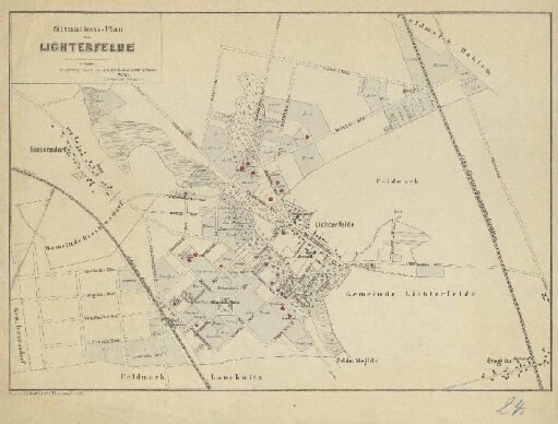 Situations-Plan von Lichterfelde