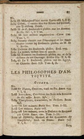 Les Philosophes D'Antiquité