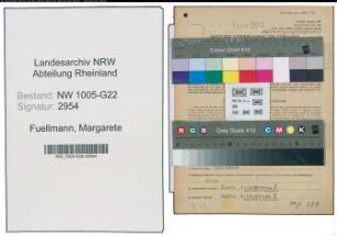 Entnazifizierung Margarete Fuellmann , geb. 05.01.1901 (Verwalterin)