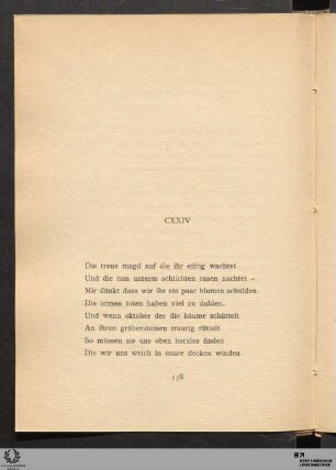 CXXIV. Die treue magd ...