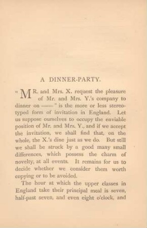 A dinner-party