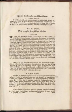 Das 26. Kapitel. Von dreyzehn französischen Malern.