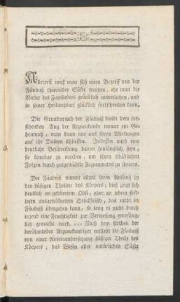 [Von der Fäulniß überhaupt]