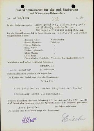 Schäffer, Anna