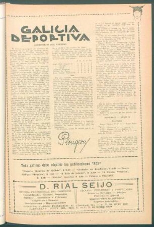 Galicia deportiva : Comentarios del momento