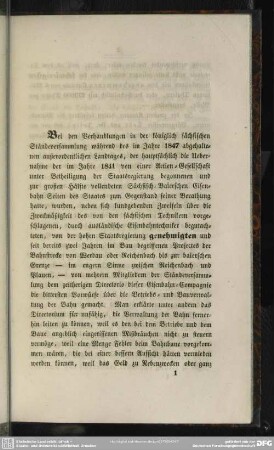 Bei den Verhandlungen in der königlich sächsischen Ständeversammlung ...