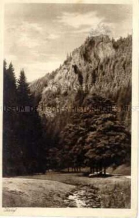 Der Räuberstein bei Oberhof in Thüringen