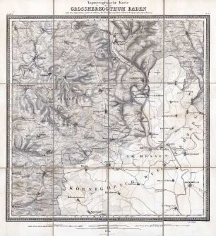 Topographische Karte über das Großherzogthum Baden. Sect.IV.6., Bl. 13 Mosbach